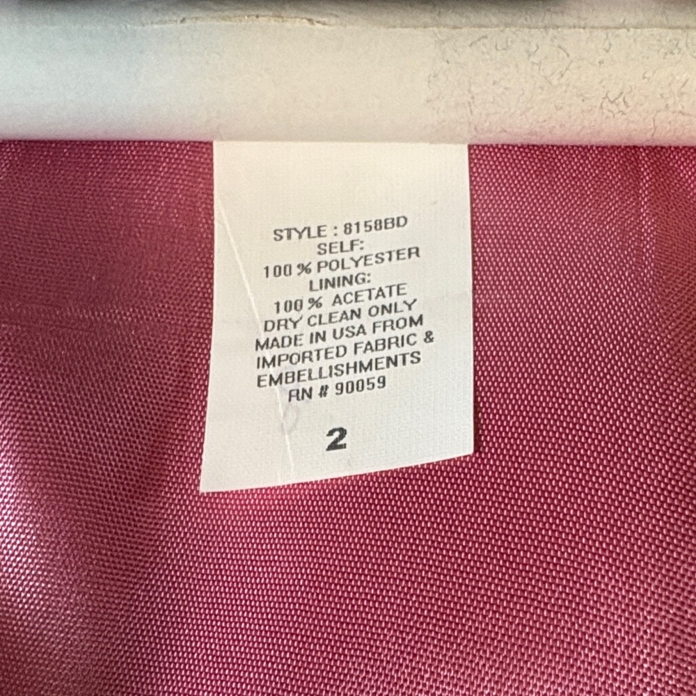 Michaelangelo Pink Satin Fabric - Picture 5 of 7